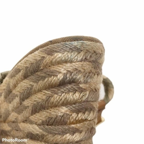 Tory Burch natural Camelia jute wedge sandals - Picture 8 of 12